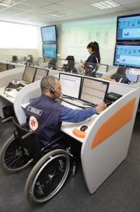 Equipe de 150 portadores de deficiência atuará na recepção das chamadas FOTO Ricardo Fonseca-Secom