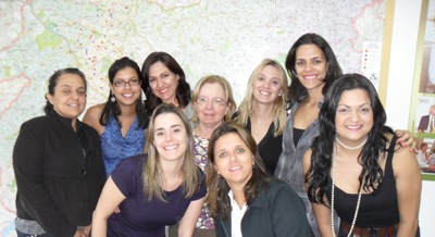 Parte da equipe feminina do meu gabinete.